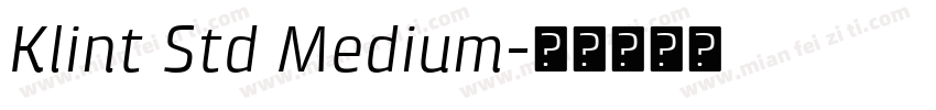 Klint Std Medium字体转换